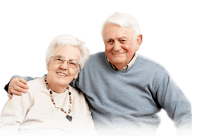A happy elderly couple