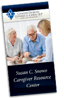 Brochure for Susan C. Snowe Caregiver Resource Center