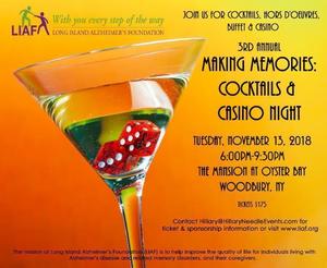 Cocktails and Casino Night flyer