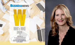 Jennifer Cona is recognized in Long Island Business News as Who's Who 2021 Women in Professional Services